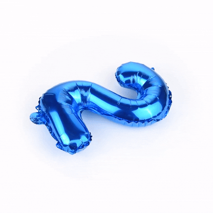 Balloonify Blue Mylar Number 2 Balloon - 16" - 1 count box
