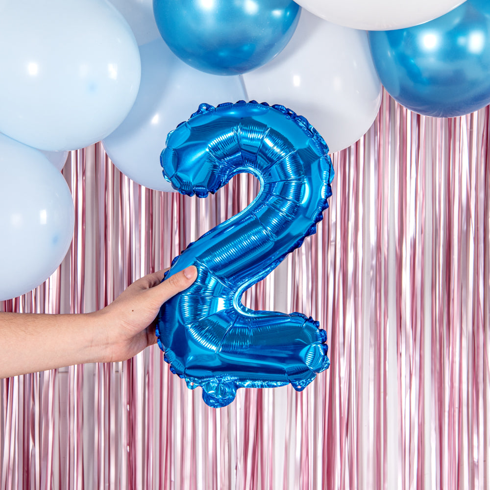 Balloonify Blue Mylar Number 2 Balloon - 16" - 1 count box