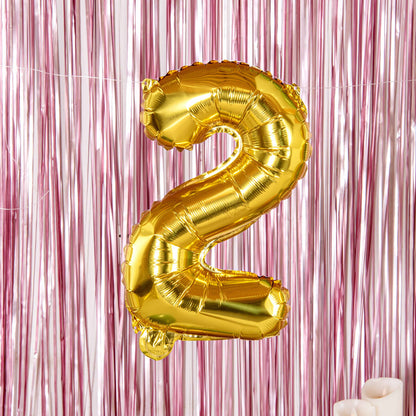 Balloonify Gold Mylar Number 2 Balloon - 16" - 1 count box