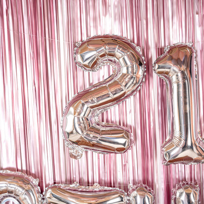Balloonify Silver Mylar Number 2 Balloon - 16" - 1 count box