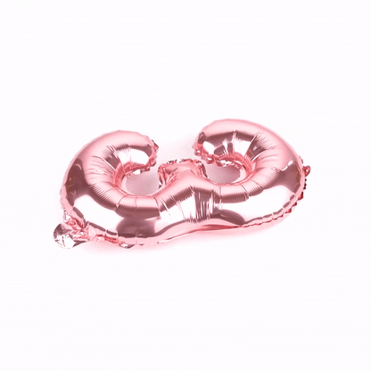 Balloonify Rose Gold Mylar Number 3 Balloon - 16" - 1 count box
