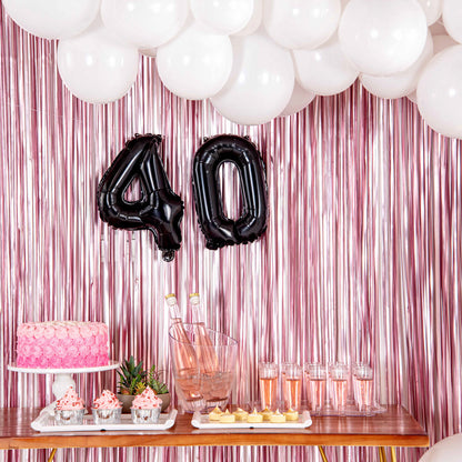 Balloonify Black Mylar Number 4 Balloon - 16" - 1 count box