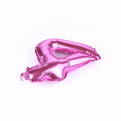 Balloonify Pink Mylar Number 4 Balloon - 16" - 1 count box
