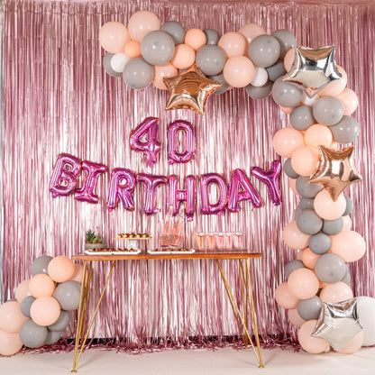 Balloonify Pink Mylar Number 4 Balloon - 16" - 1 count box
