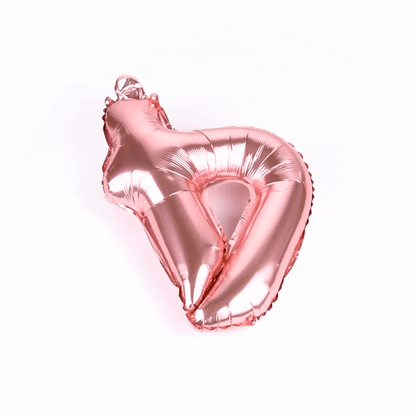 Balloonify Rose Gold Mylar Number 4 Balloon - 16" - 1 count box