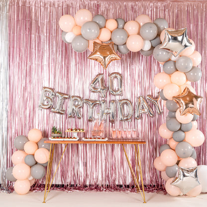 Balloonify Silver Mylar Number 4 Balloon - 16" - 1 count box