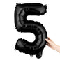 Balloonify Black Mylar Number 5 Balloon - 16" - 1 count box