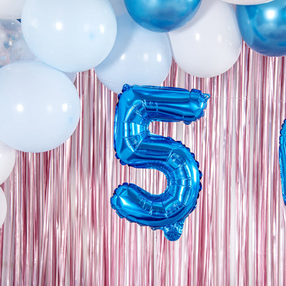 Balloonify Blue Mylar Number 5 Balloon - 16" - 1 count box