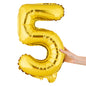 Balloonify Gold Mylar Number 5 Balloon - 16" - 1 count box