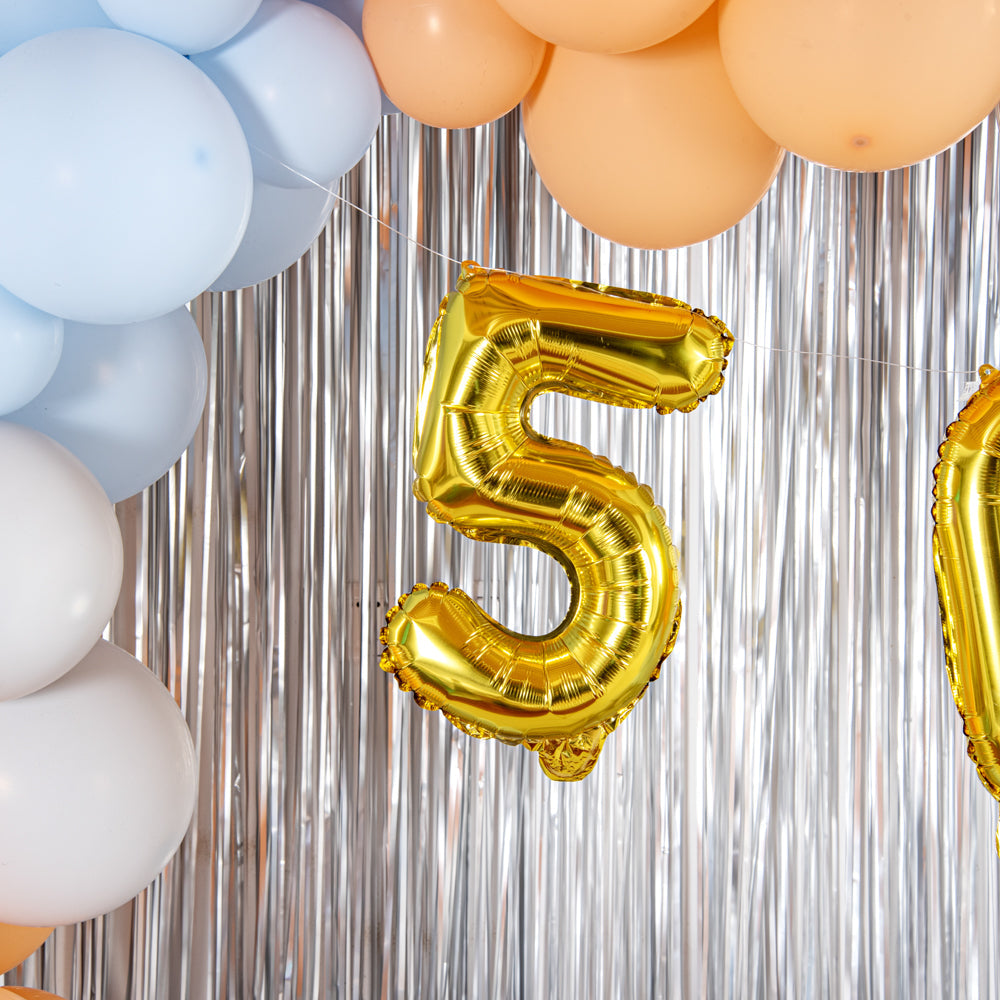 Balloonify Gold Mylar Number 5 Balloon - 16" - 1 count box