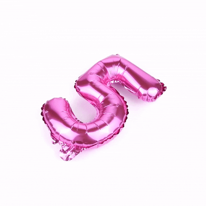 Balloonify Pink Mylar Number 5 Balloon - 16" - 1 count box