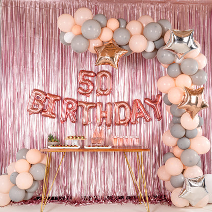 Balloonify Rose Gold Mylar Number 5 Balloon - 16" - 1 count box