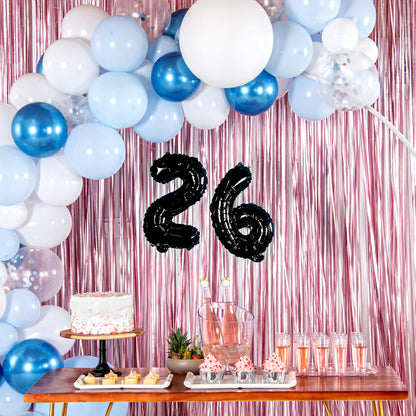 Balloonify Black Mylar Number 6 Balloon - 16" - 1 count box