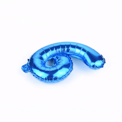 Balloonify Blue Mylar Number 6 Balloon - 16" - 1 count box