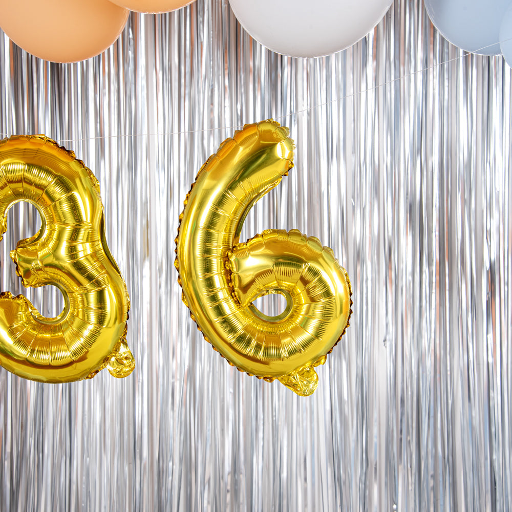 Balloonify Gold Mylar Number 6 Balloon - 16" - 1 count box