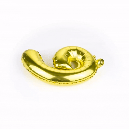 Balloonify Gold Mylar Number 6 Balloon - 16" - 1 count box