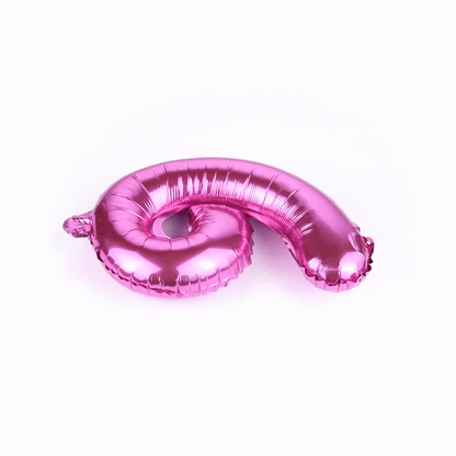 Balloonify Pink Mylar Number 6 Balloon - 16" - 1 count box