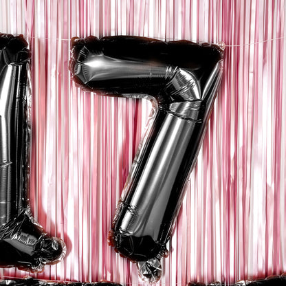 Balloonify Black Mylar Number 7 Balloon - 16" - 1 count box