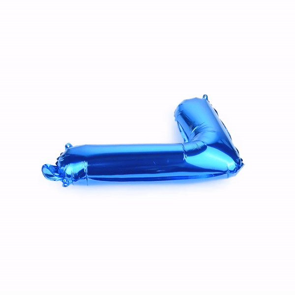 Balloonify Blue Mylar Number 7 Balloon - 16" - 1 count box