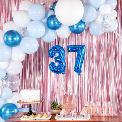 Balloonify Blue Mylar Number 7 Balloon - 16" - 1 count box