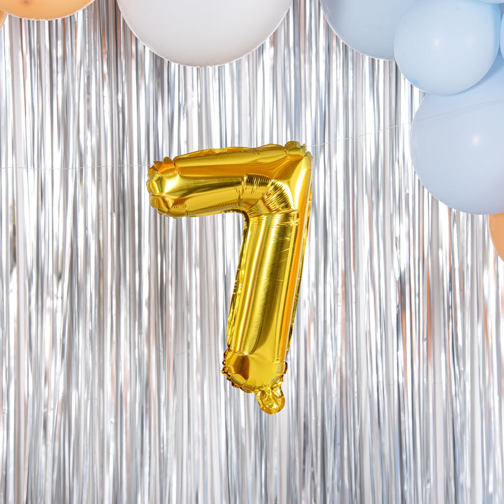 Balloonify Gold Mylar Number 7 Balloon - 16" - 1 count box