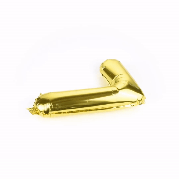 Balloonify Gold Mylar Number 7 Balloon - 16" - 1 count box