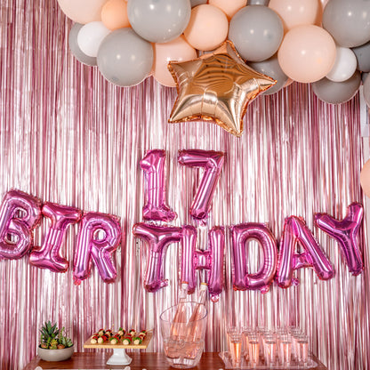 Balloonify Pink Mylar Number 7 Balloon - 16" - 1 count box