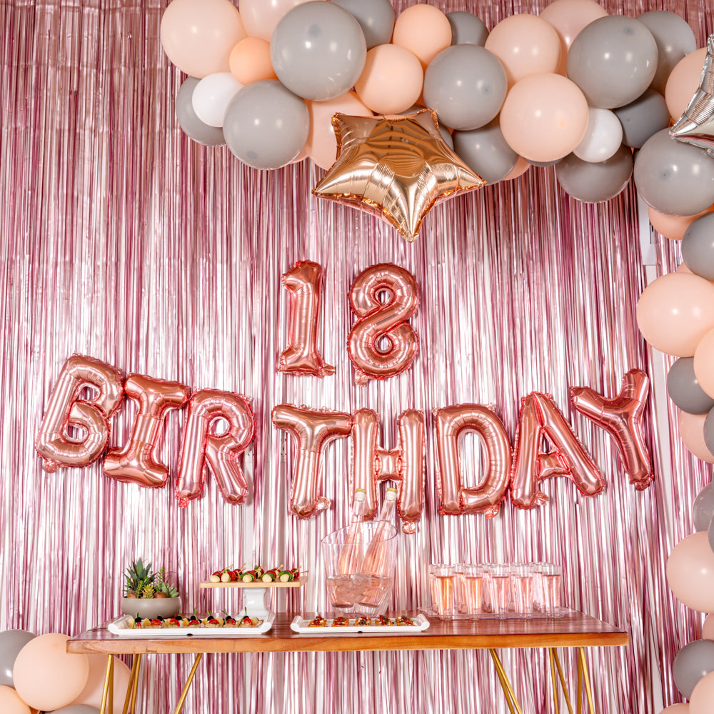 Balloonify Rose Gold Mylar Number 8 Balloon - 16" - 1 count box