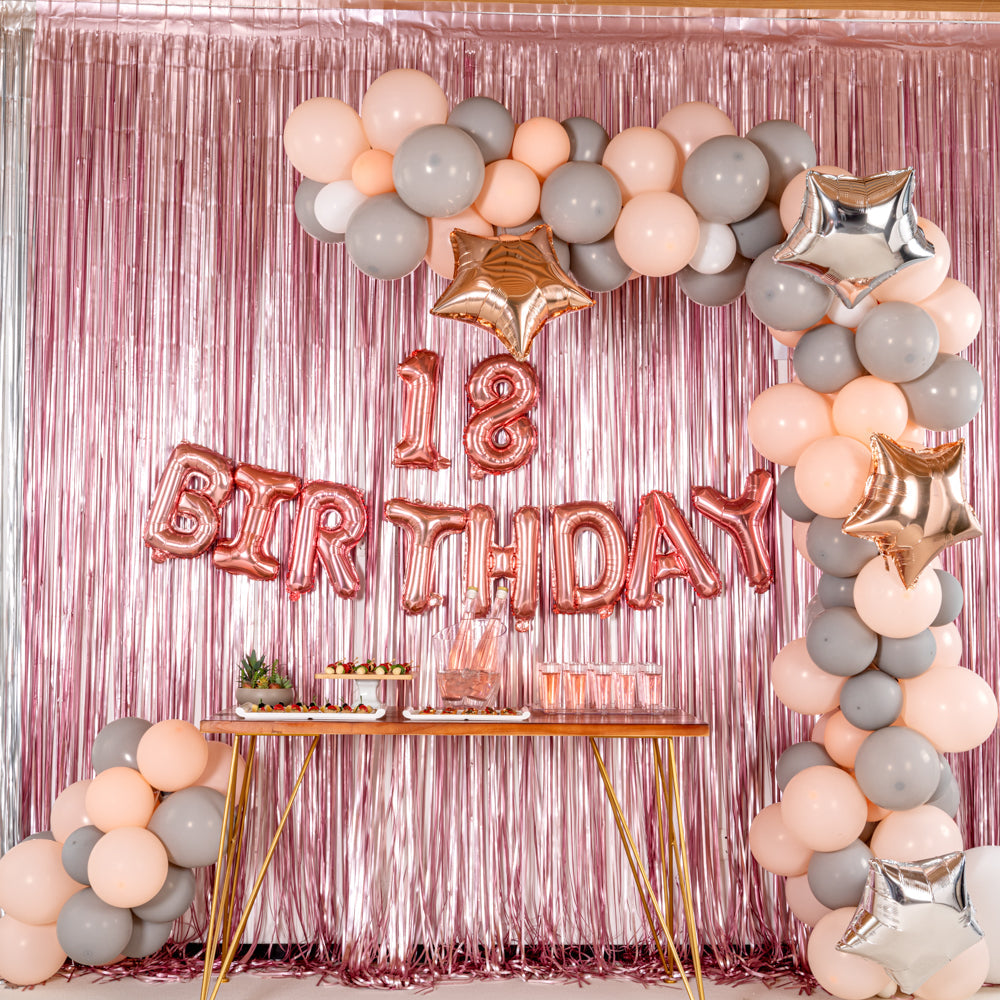 Balloonify Rose Gold Mylar Number 8 Balloon - 16" - 1 count box