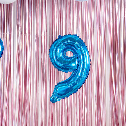Balloonify Blue Mylar Number 9 Balloon - 16" - 1 count box