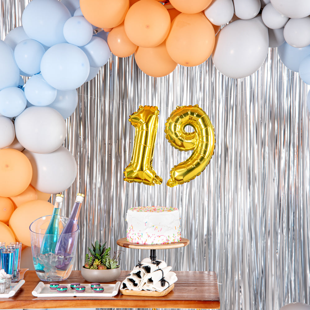 Balloonify Gold Mylar Number 9 Balloon - 16" - 1 count box