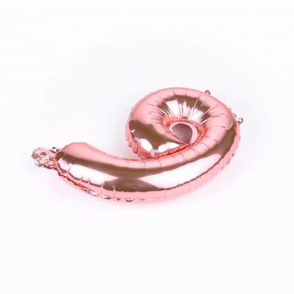 Balloonify Rose Gold Mylar Number 9 Balloon - 16" - 1 count box
