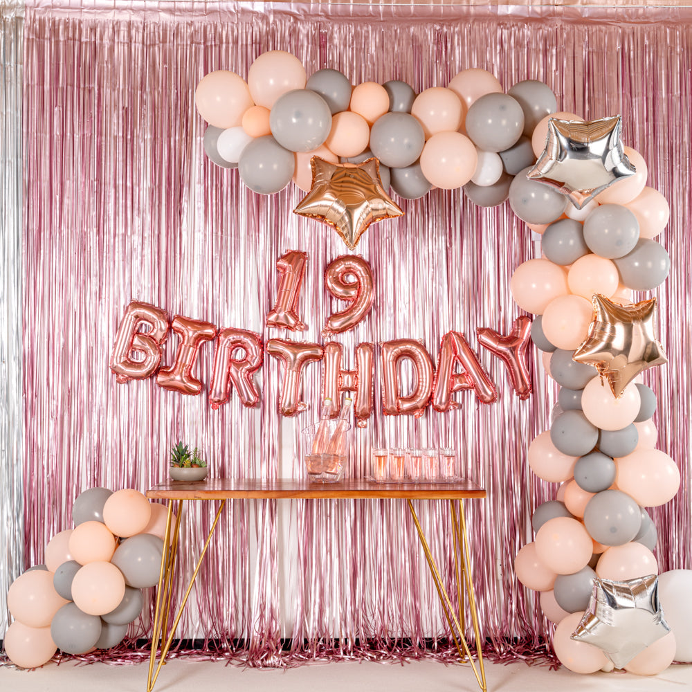 Balloonify Rose Gold Mylar Number 9 Balloon - 16" - 1 count box