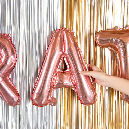 Balloonify Rose Gold Mylar Letter A Balloon - 16" - 1 count box