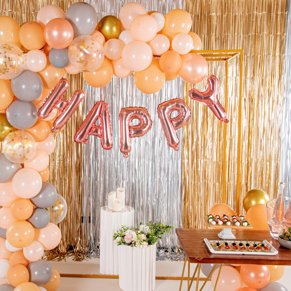 Balloonify Rose Gold Mylar Letter A Balloon - 16" - 1 count box
