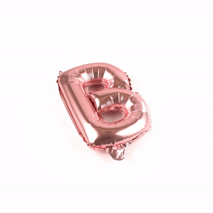 Balloonify Rose Gold Mylar Letter B Balloon - 16" - 1 count box