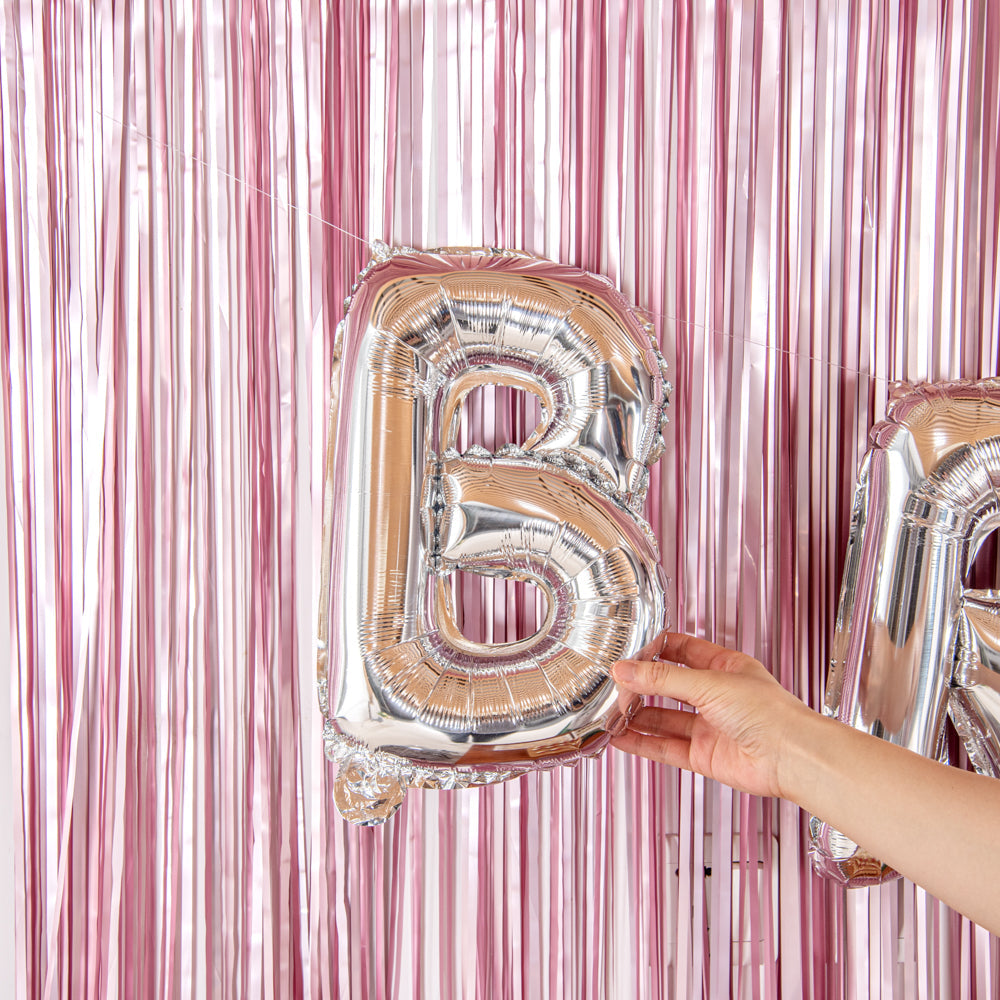 Balloonify Silver Mylar Letter B Balloon - 16" - 1 count box
