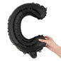 Balloonify Black Mylar Letter C Balloon - 16" - 1 count box