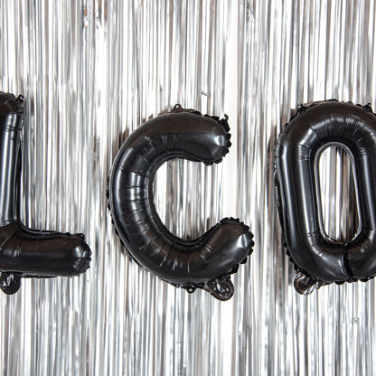 Balloonify Black Mylar Letter C Balloon - 16" - 1 count box