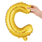 Balloonify Gold Mylar Letter C Balloon - 16" - 1 count box