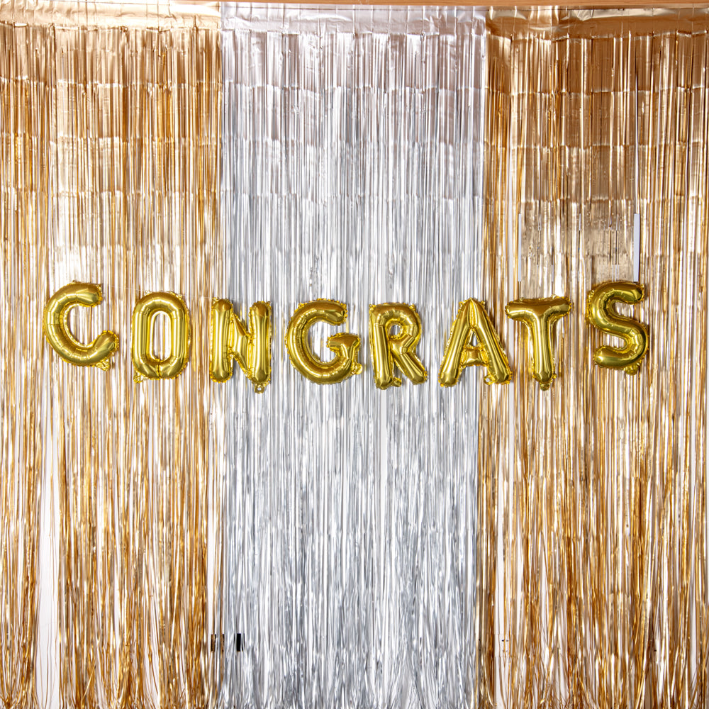 Balloonify Gold Mylar Letter C Balloon - 16" - 1 count box