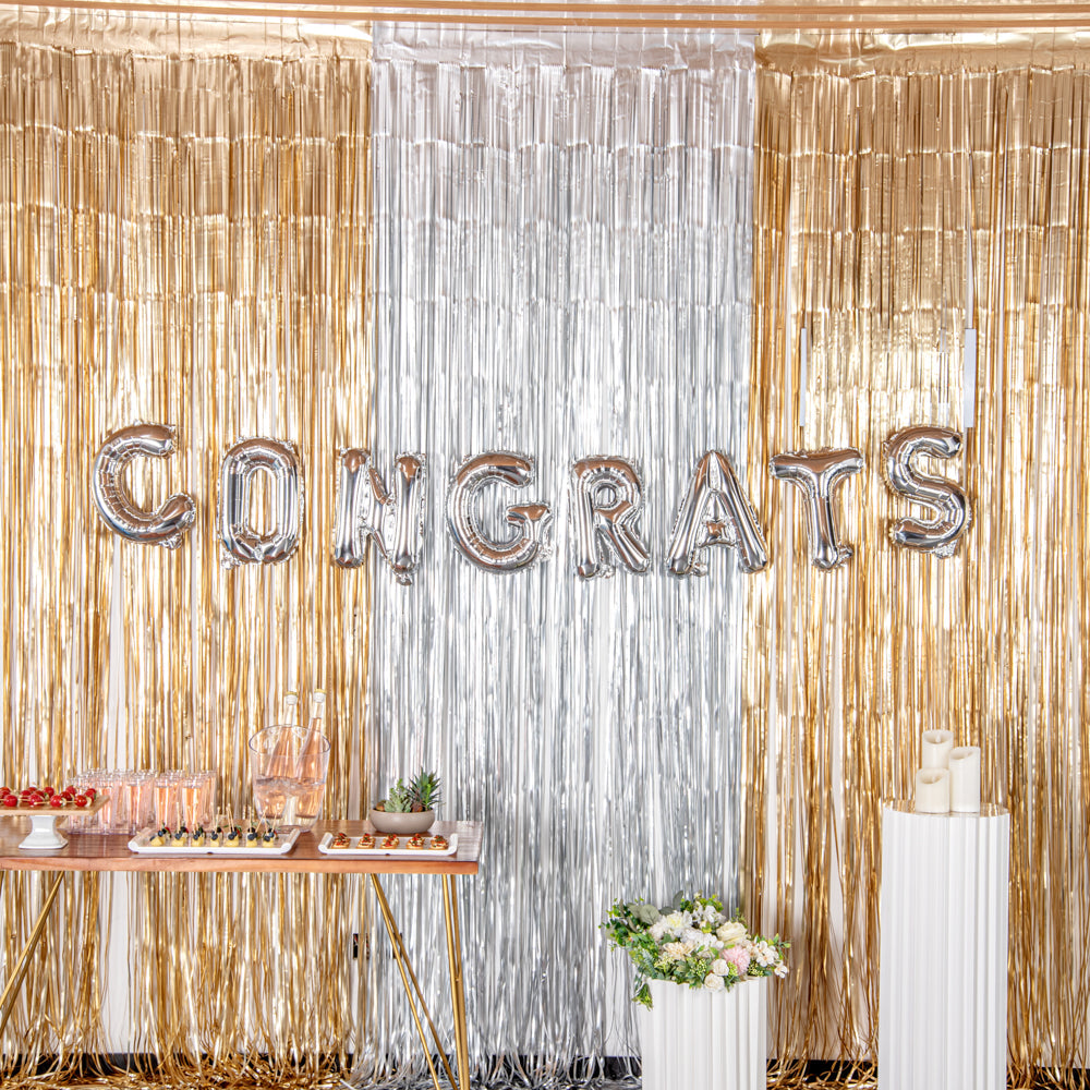 Balloonify Silver Mylar Letter C Balloon - 16" - 1 count box