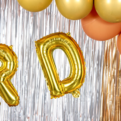 Balloonify Gold Mylar Letter D Balloon - 16" - 1 count box