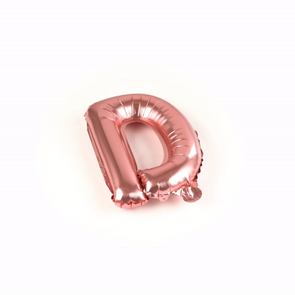 Balloonify Rose Gold Mylar Letter D Balloon - 16" - 1 count box