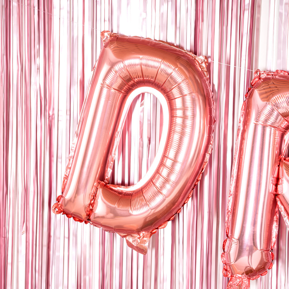 Balloonify Rose Gold Mylar Letter D Balloon - 16" - 1 count box
