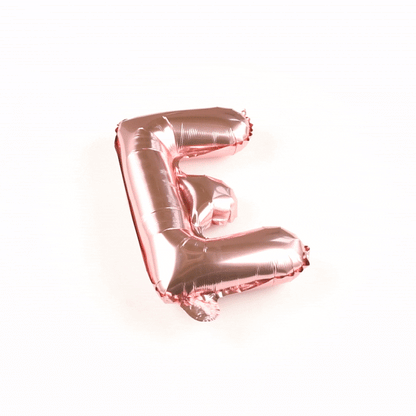 Balloonify Rose Gold Mylar Letter E Balloon - 16" - 1 count box
