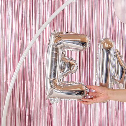 Balloonify Silver Mylar Letter E Balloon - 16" - 1 count box