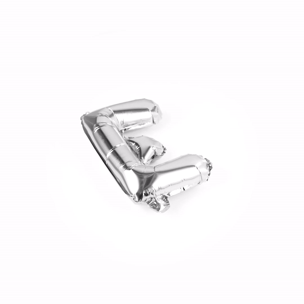 Balloonify Silver Mylar Letter E Balloon - 16" - 1 count box