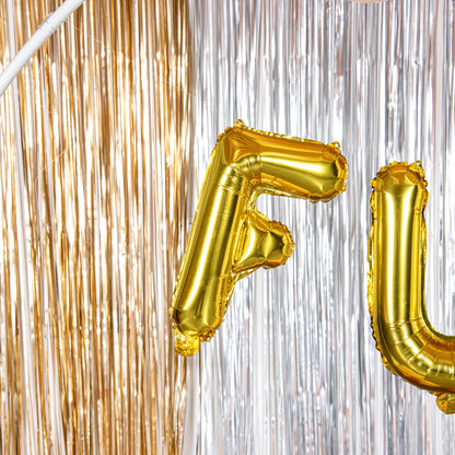 Balloonify Gold Mylar Letter F Balloon - 16" - 1 count box