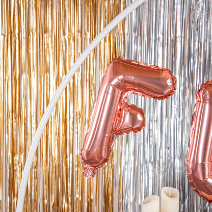 Balloonify Rose Gold Mylar Letter F Balloon - 16" - 1 count box